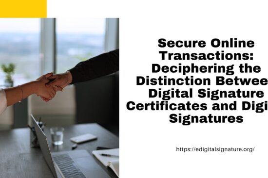 Secure Online Transactions: Deciphering the Distinction Between Digital Signature Certificates and Digital Signatures
